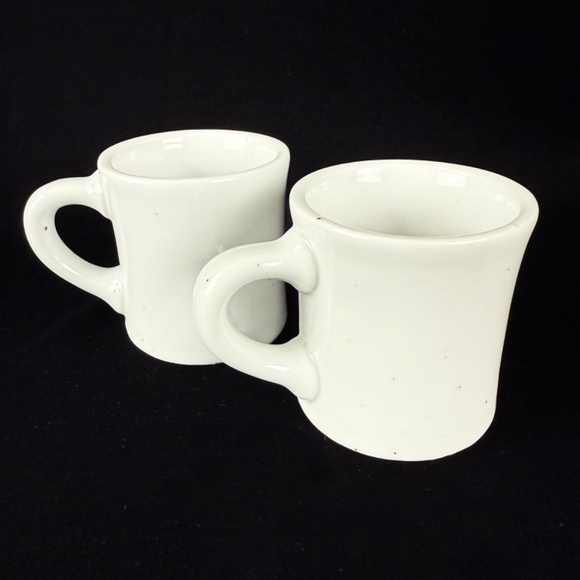 Pair Vintage Galaxy Speckle Ware Coffee Tea Mugs Diner Style Excellent - Picture 9 of 12